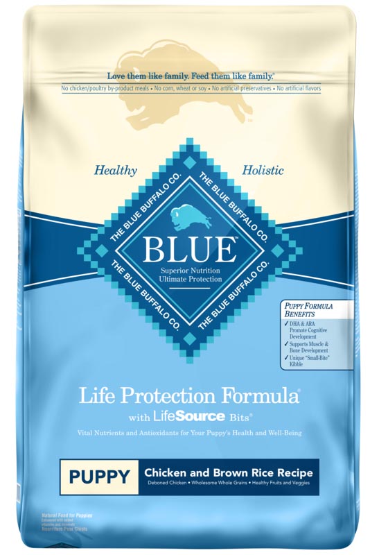 BLUE Life Protection Formula Chicken and Brown Rice Recipe for Puppies, 15 lb