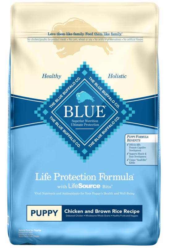 BLUE Life Protection Formula Chicken and Brown Rice Recipe for Puppies, 15 lb