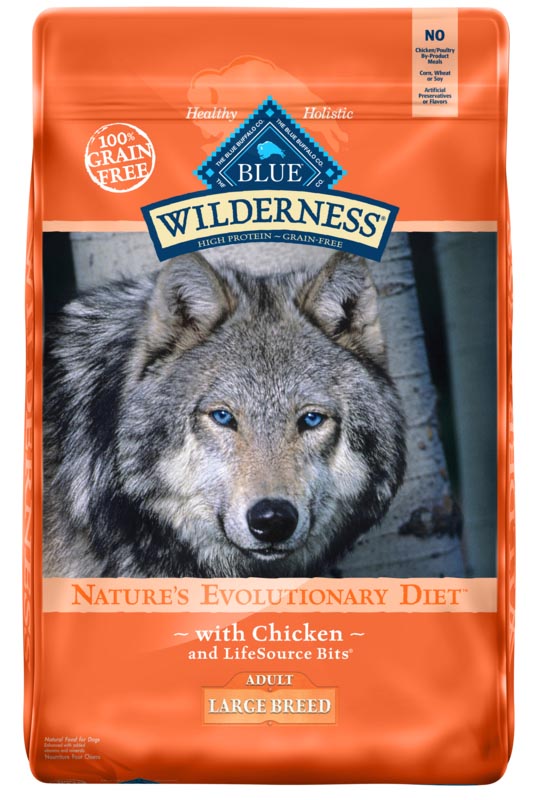 BLUE Wilderness Chicken Recipe for Large Breed Adult Dogs, 24 lb