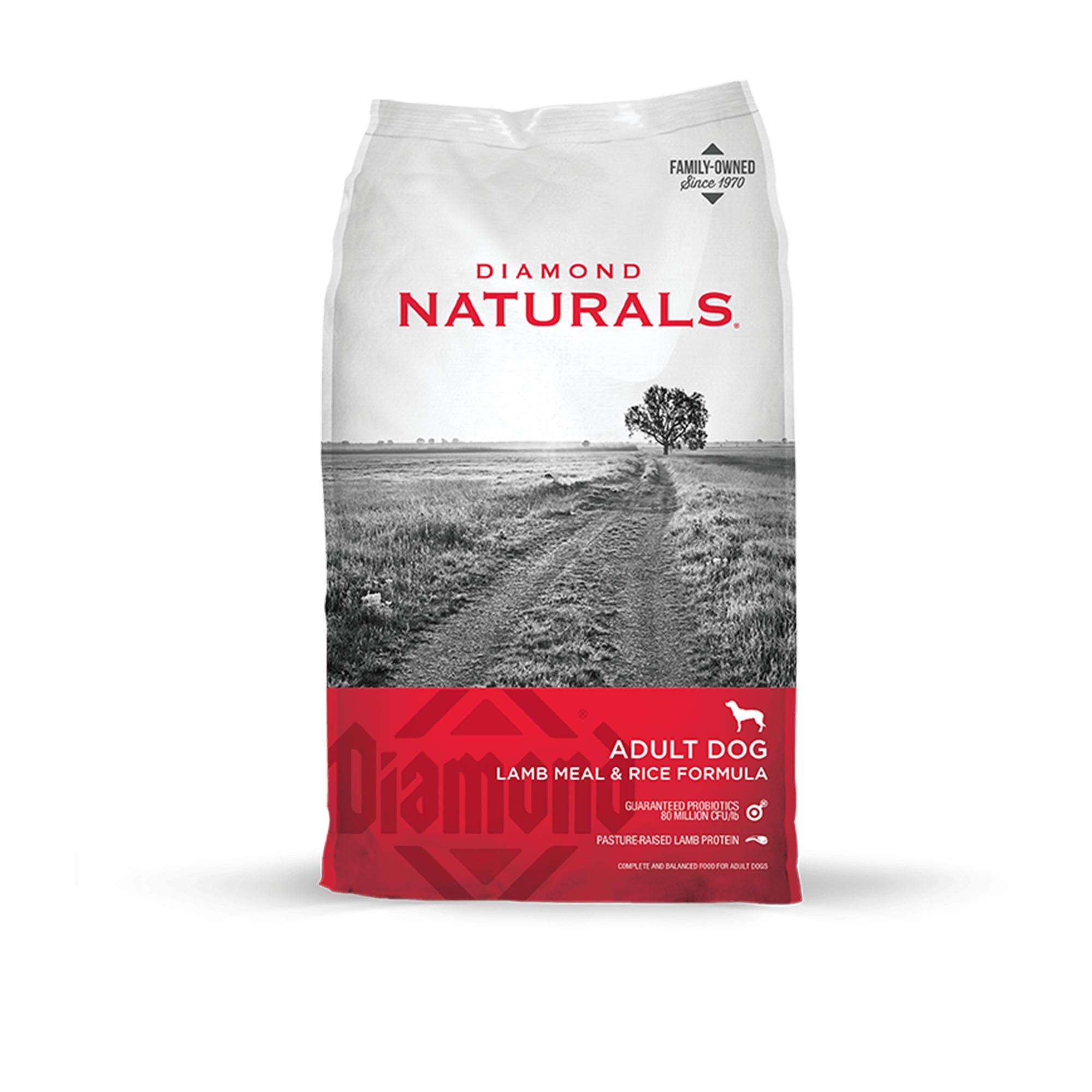 Diamond Naturals Adult Dog Lamb Meal & Rice Formula, 40 lbs