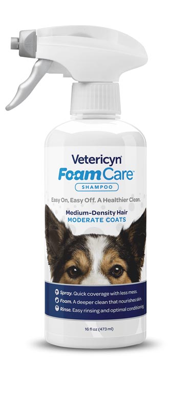Vetericyn FoamCare Pet Shampoo For Moderate Coats, 16 oz