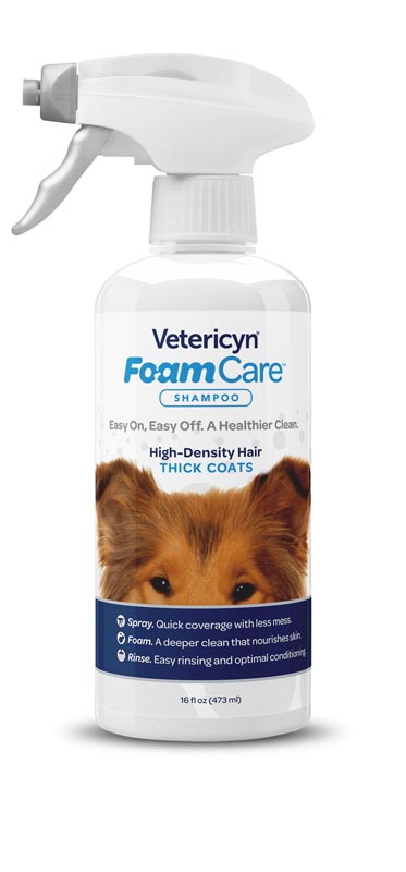 Vetericyn FoamCare Pet Shampoo For Thick Coats, 16 oz