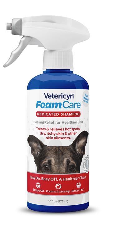 Vetericyn FoamCare Medicated Pet Shampoo, 16 oz