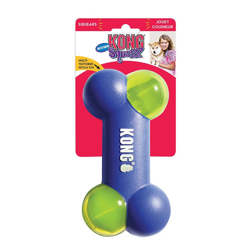 KONG Squeezz Action Bone, Medium