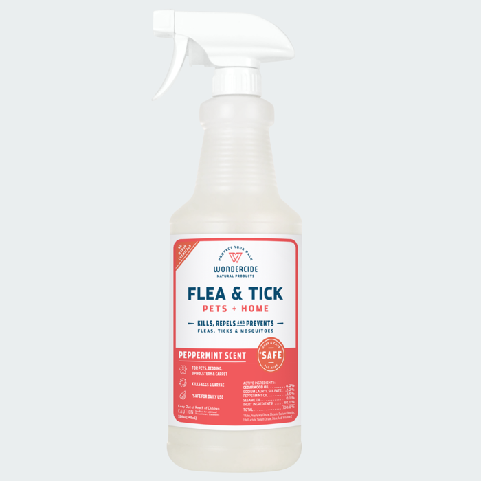 Wondercide Peppermint Natural Flea & Tick Spray for Pets + Home, 32 oz