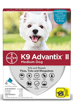 K9 Advantix II For Medium Dogs, 11-20 lbs
