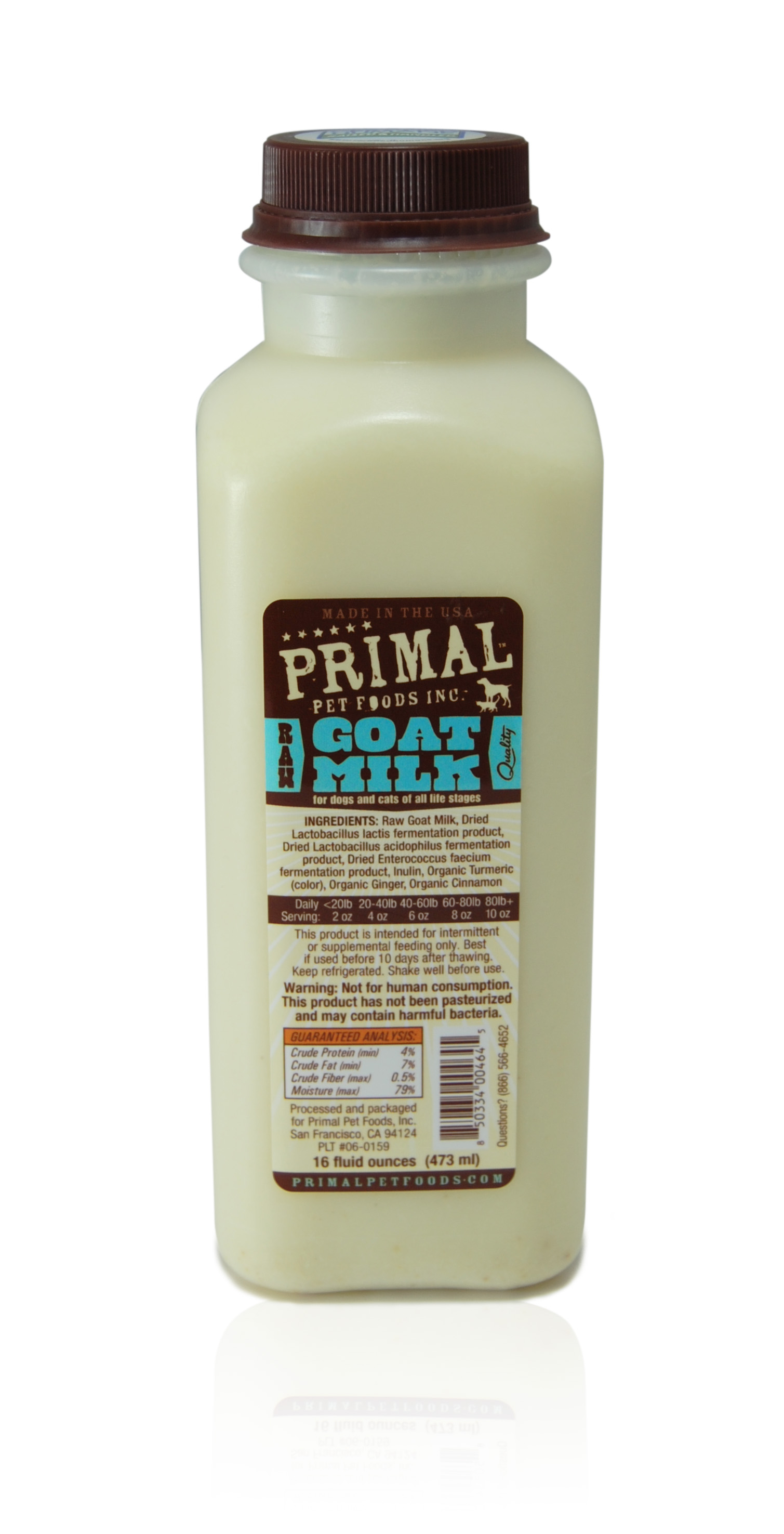 Primal Raw Goat Milk, 16 oz