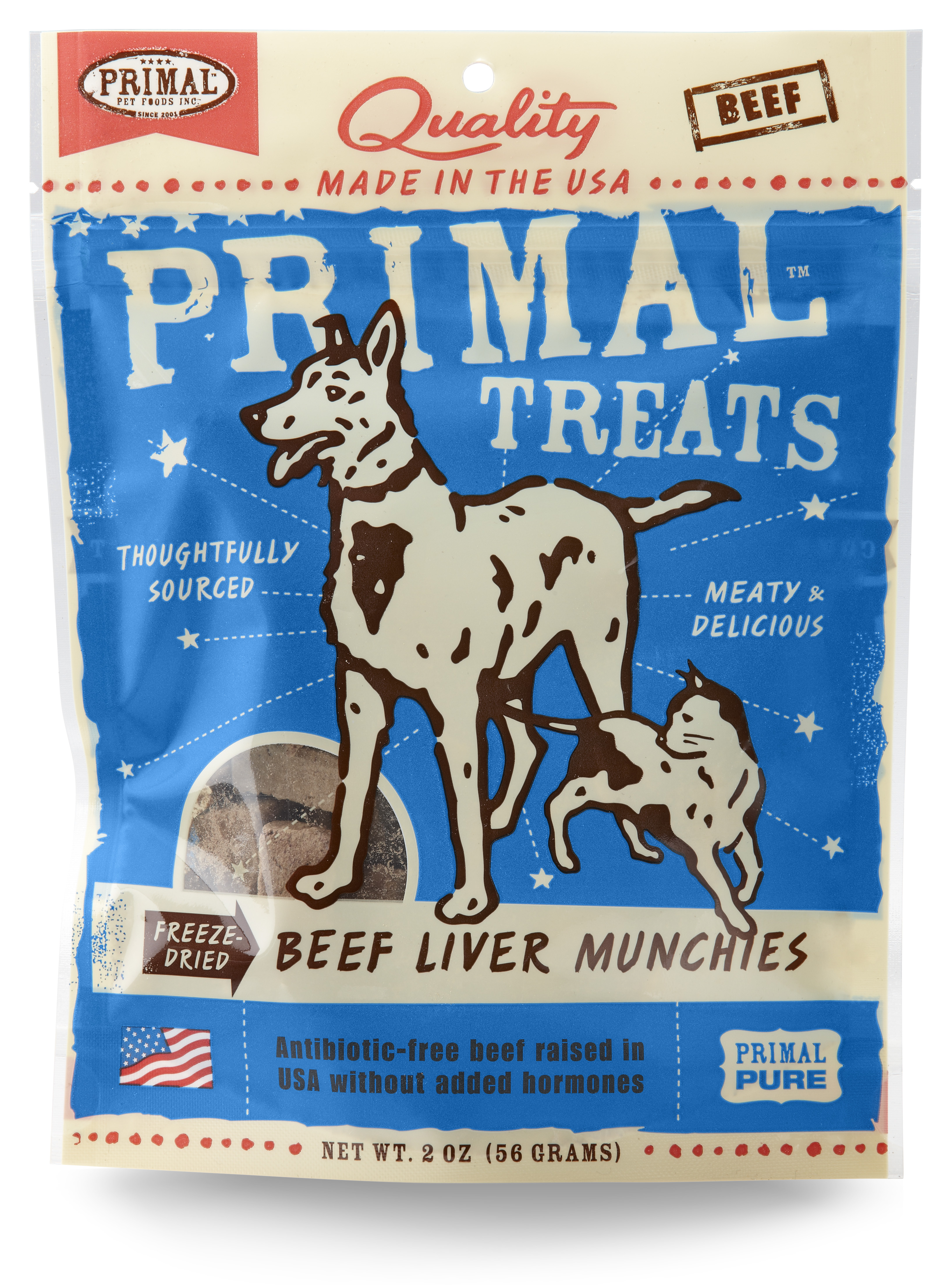 Primal Freeze-Dried Beef Liver Munchies, 2 oz