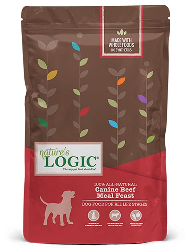 Nature's Logic Canine Dry Kibble Beef Dog Food, 25 lbs