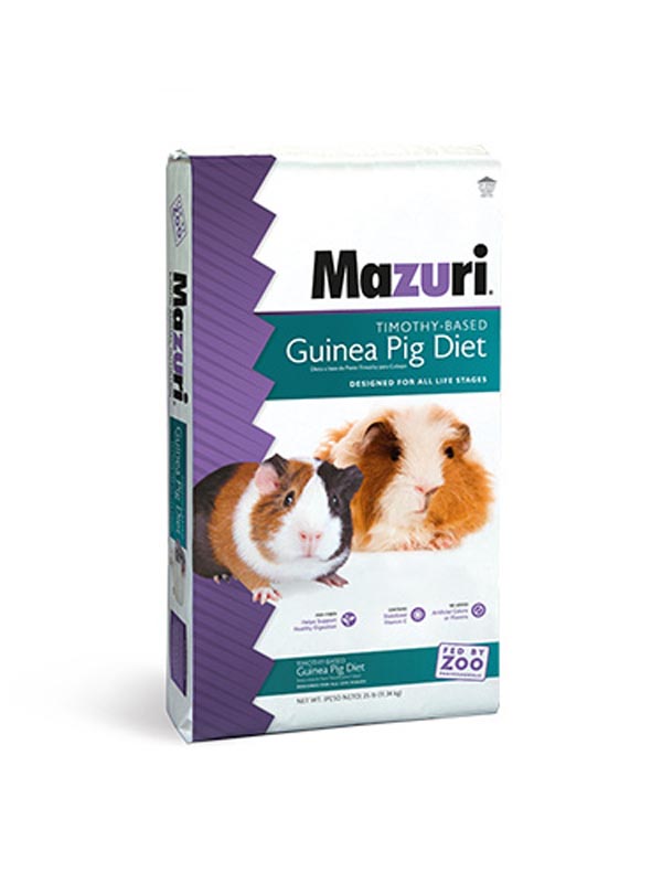 Mazuri&reg; Timothy-Based Guinea Pig Diet, 25 lbs