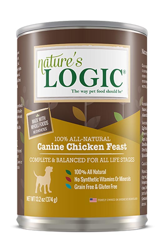 Nature's Logic Canine Chicken Feast Canned Food, 13.2 oz