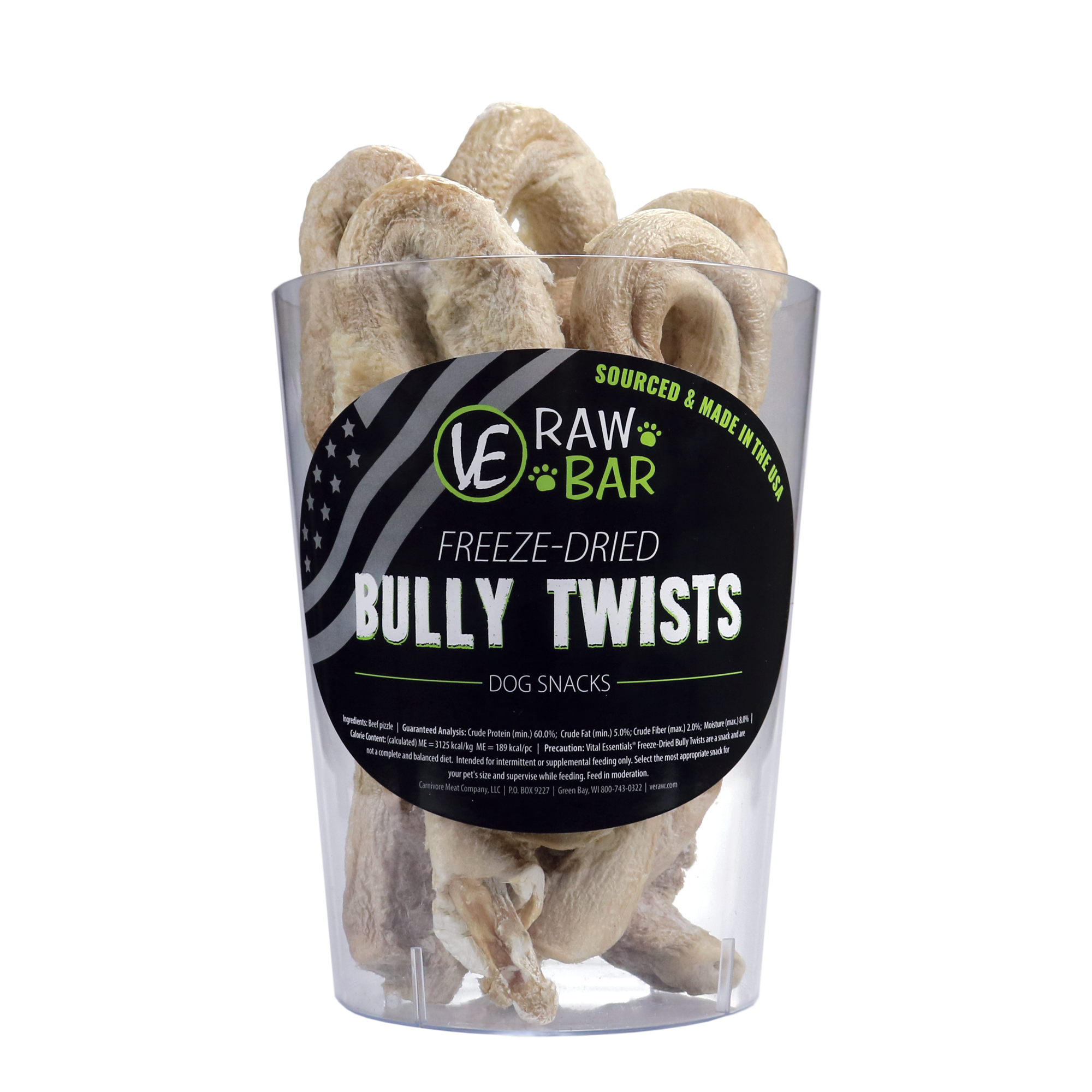 Vital Essentials RAW BAR Freeze-Dried Bully Twists