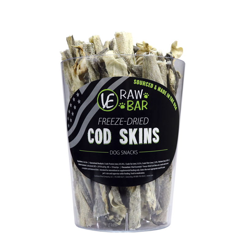 Vital Essentials RAW BAR Freeze-Dried Cod Skins