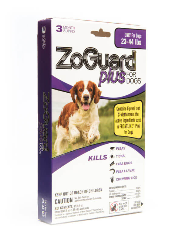 ZoGuard Plus For Dogs 23-44 lbs, 3 dose