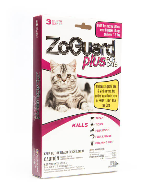 ZoGuard Plus For Cats, 3 dose