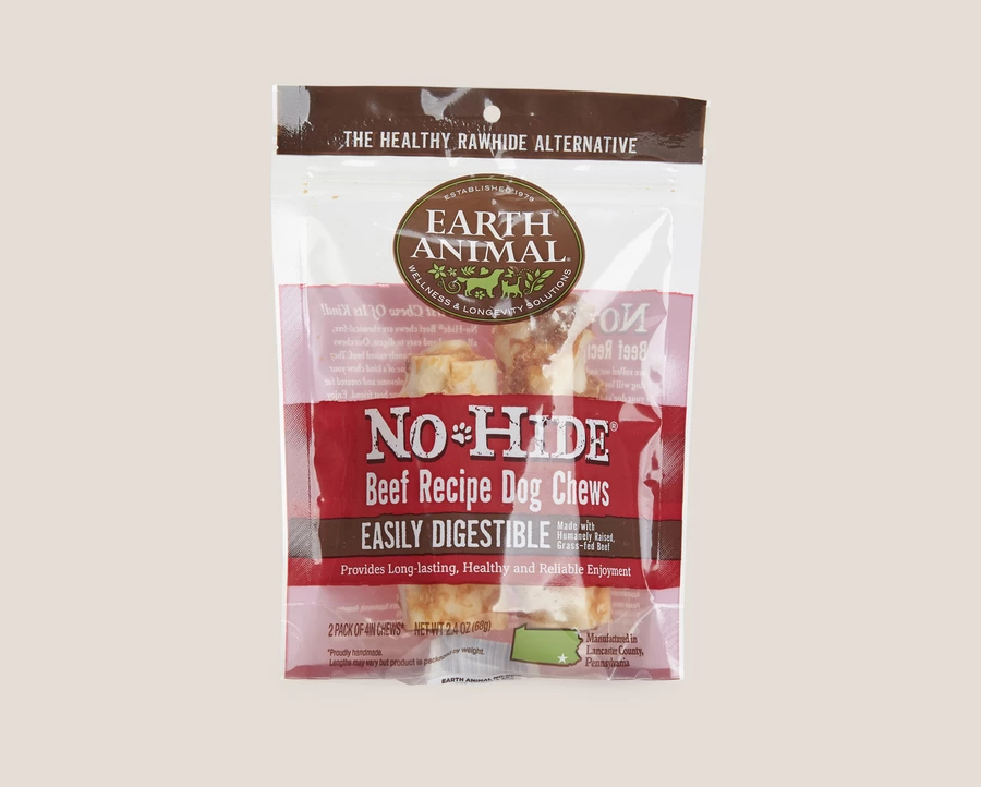Earth Animal Beef No-Hide Wholesome Chews - Small, 2 pack
