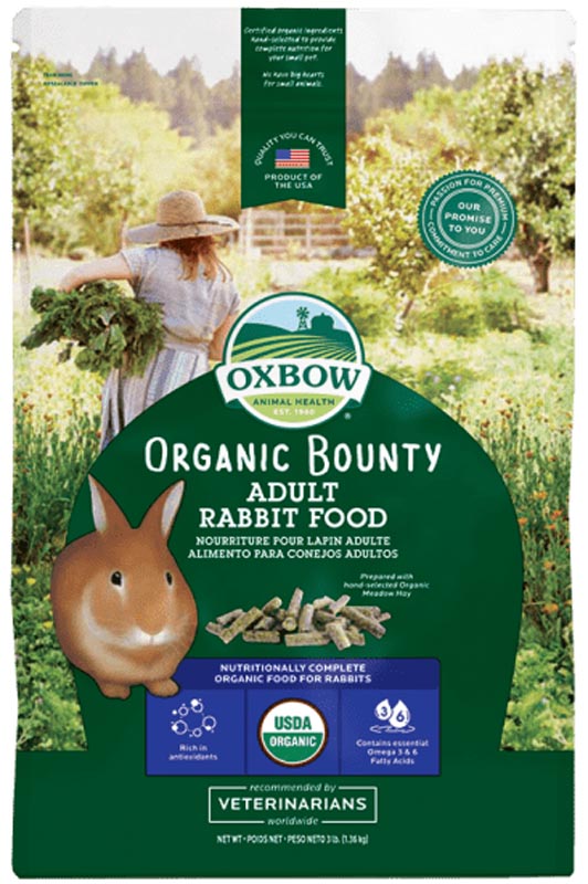 Oxbow Organic Bounty Adult Rabbit Food, 3 lbs