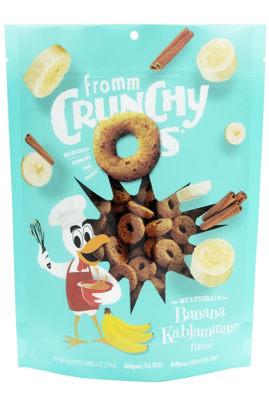 Fromm Crunchy O's Multigrain Banana Kablammas Dog Treats, 6 oz