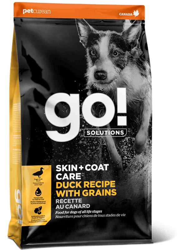GO! Solutions Skin + Coat Care Duck Recipe for Dogs, 3.5 lbs