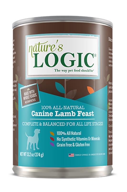 Nature's Logic Canine Lamb Feast Canned Food, 13.2 oz