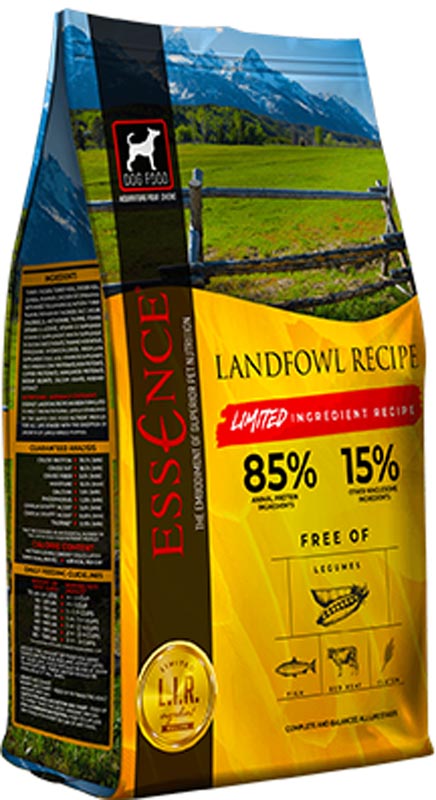 Essence Landfowl Limited Ingredient Recipe Dog Food, 12.5 lbs