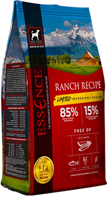 Essence Ranch Limited Ingredient Recipe Dog Food, 25 lbs