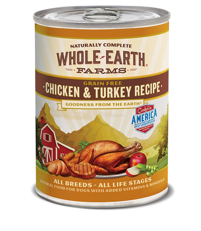 Whole Earth Farms Grain Free Chicken & Turkey Recipe for All Life Stages,