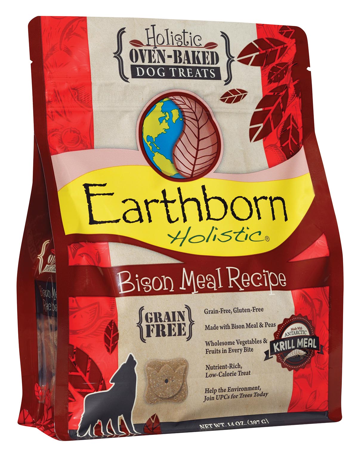 Earthborn Holistic Bison Meal Recipe Biscuits, 14 oz