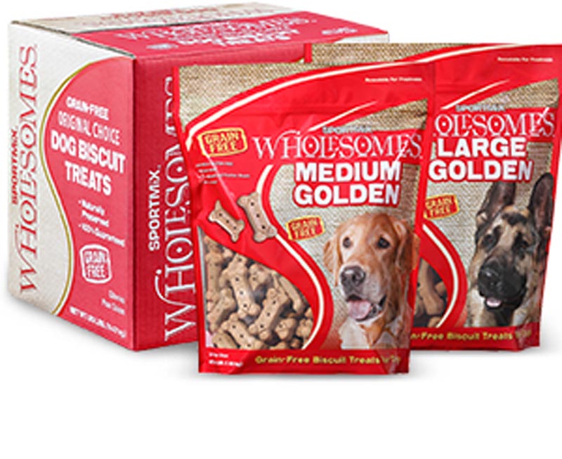 Wholesomes Golden Large Dog Biscuit Treats, 4 lbs
