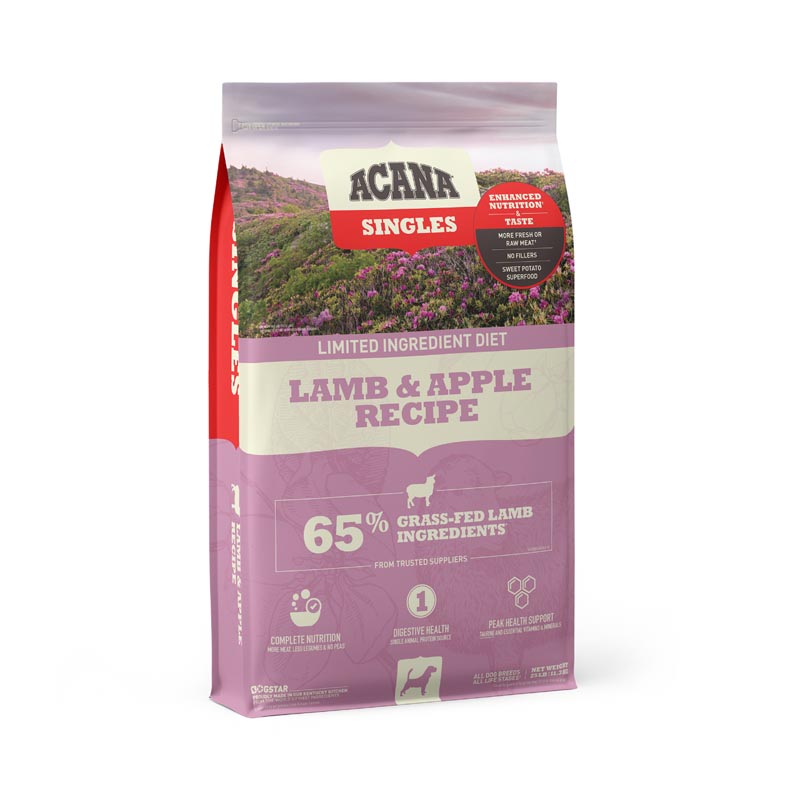 Acana Singles Lamb & Apple Dog Food, 25 lbs