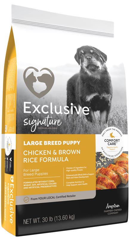 Departments - Exclusive Signature Large Breed Chicken & Brown Rice Puppy Food, 30 lbs