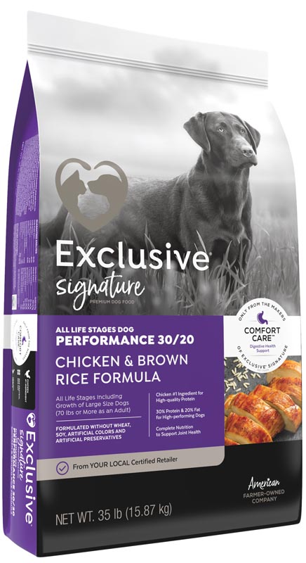 Exclusive Signature All Life Stages Chicken & Brown Rice Performance Dog