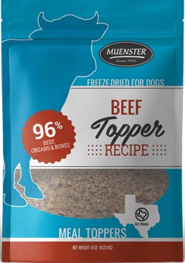 Muenster Freeze-Dried Beef Meal Toppers, 8 oz