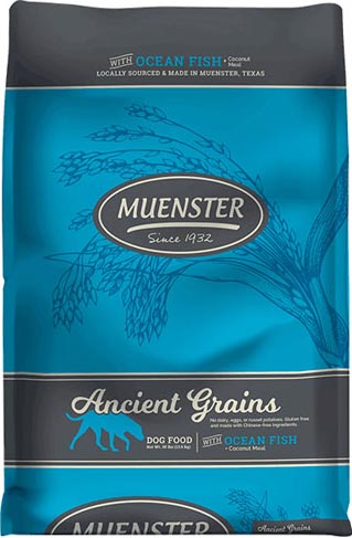 Muenster Ancient Grains with Ocean Fish Dog Food, 4 lbs