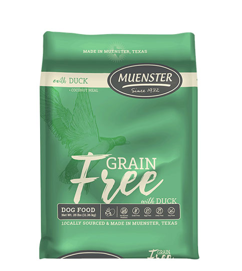 Muenster Grain Free with Duck Dog Food, 5 lbs