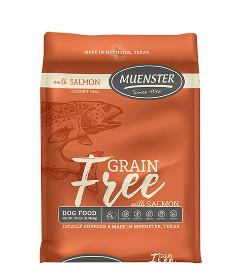 Muenster Grain Free with Salmon Dog Food, 22 lbs