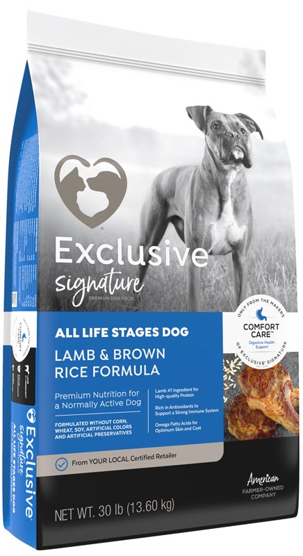 Exclusive Signature All Life Stages Dog Lamb & Brown Rice Dog Food, 15 lbs