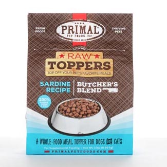 Primal Butcher's Blend Topper - Sardine, 2 lbs