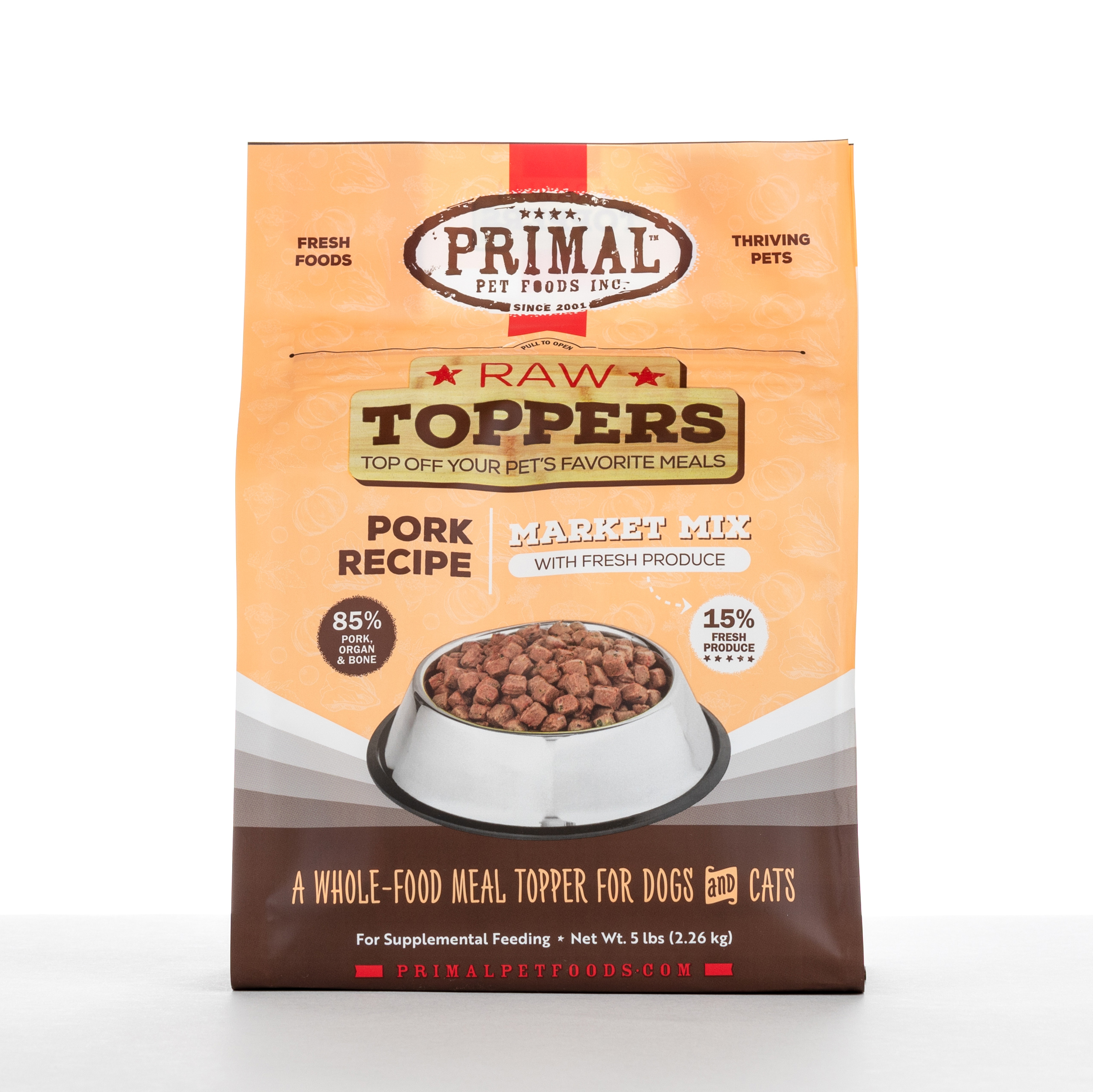 Primal Market Mix Topper - Pork, 5 lbs