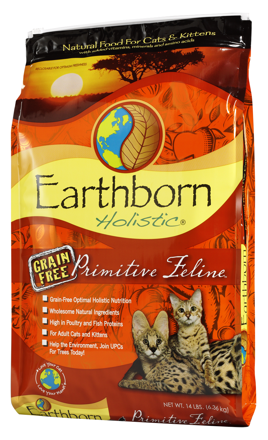 Earthborn Holistic Primitive Feline, 14 lbs