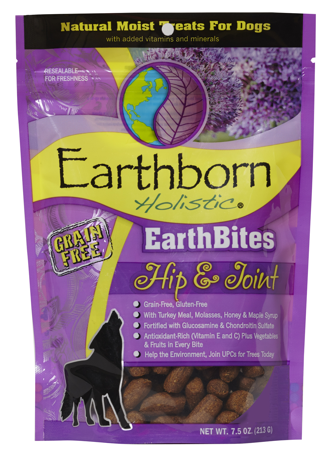 Earthborn Holistic EarthBites Hip & Joint Moist Treats, 7.5 oz
