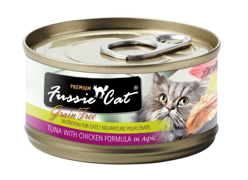 Fussie Cat Tuna with Chicken Formula in Aspic, 2.8 oz