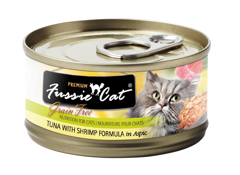 Fussie Cat Tuna with Shrimp Formula in Aspic, 2.8 oz