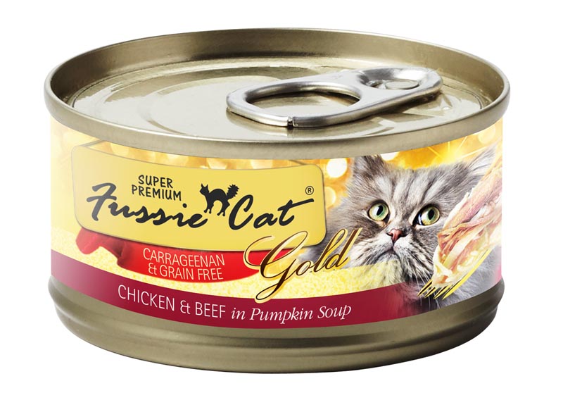 Fussie Cat Chicken & Beef in Pumpkin Soup, 2.8 oz