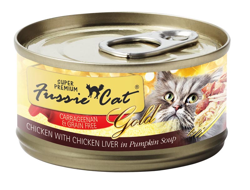 Fussie Cat Chicken & Chicken Liver in Pumpkin Soup, 2.8 oz