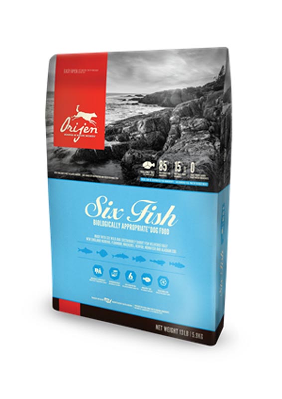 Orijen Six Fish Dog Food for All Life Stages, 25 lb