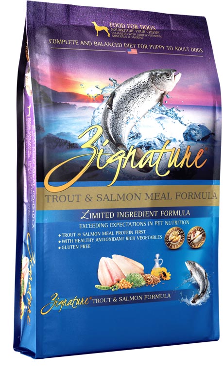 Zignature Trout & Salmon Dog Food, 13.5 lbs