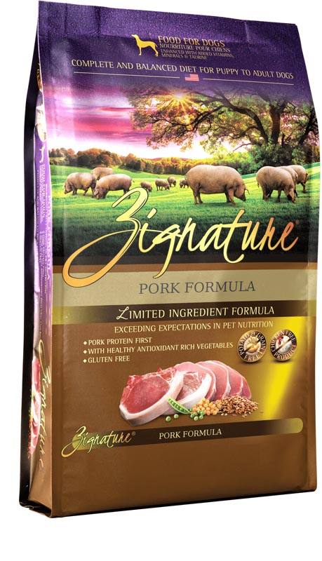 Zignature Pork Dog Food, 13.5 lbs