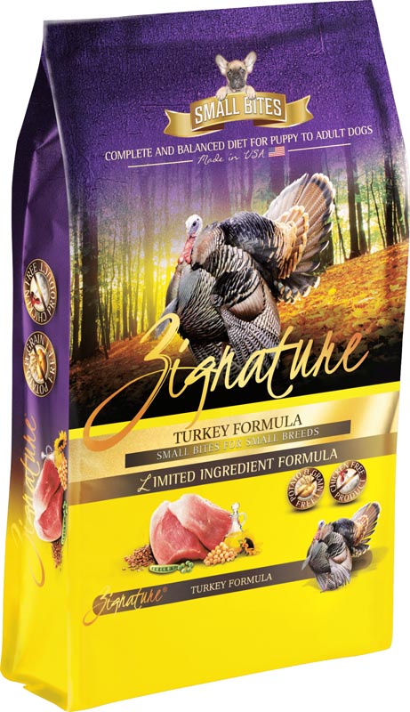 Zignature Turkey Small Bites Dog Food, 4 lbs