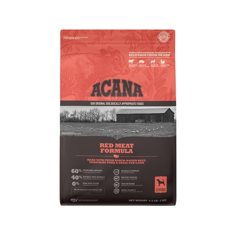 Acana Red Meat Formula Dog Food, 4.5 lbs